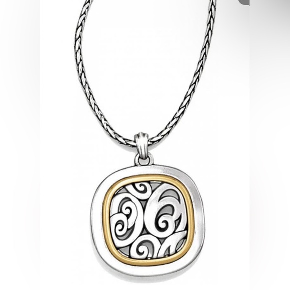 Brighton Jewelry - Brighton Spin Master Silver and Gold Swirl Pendant Necklace